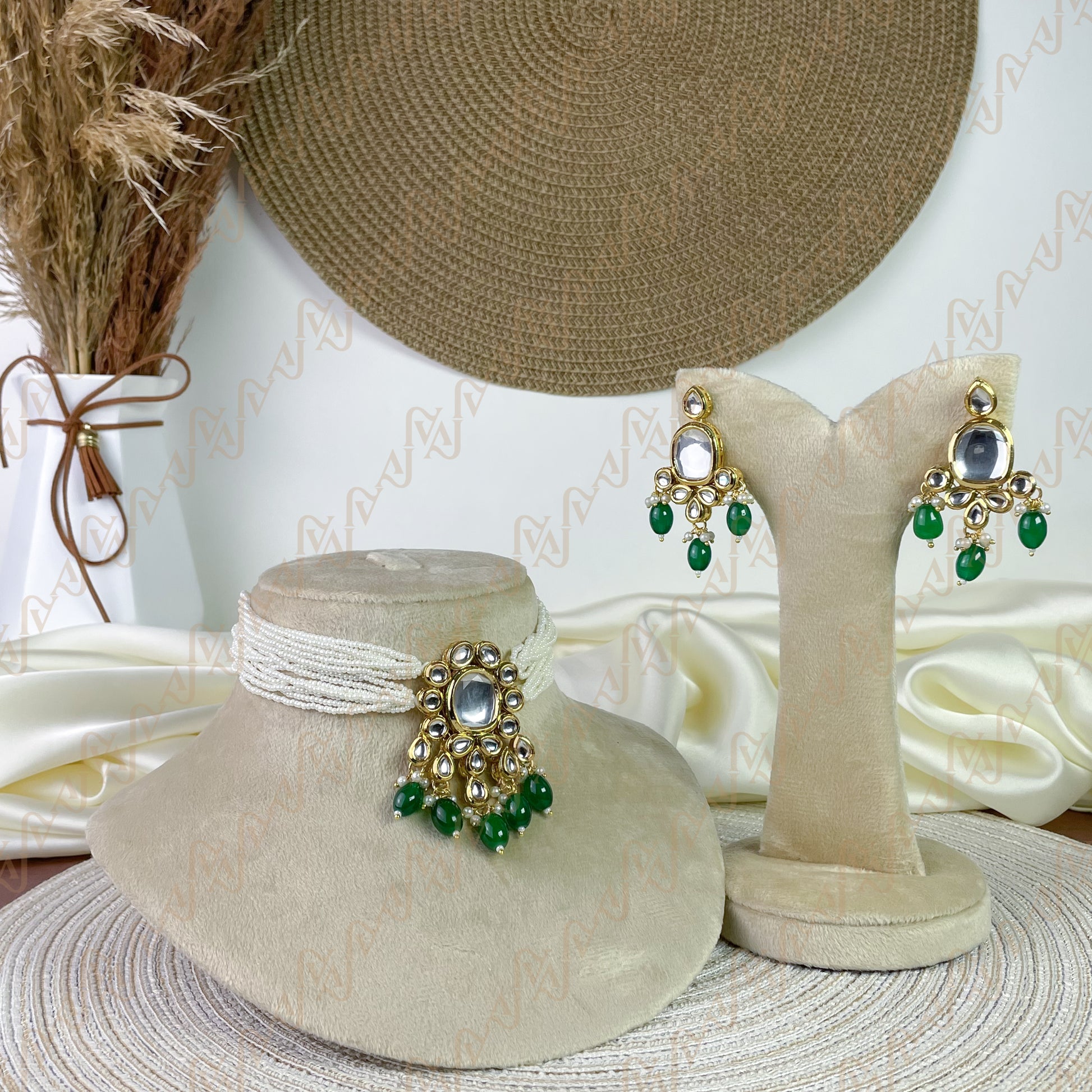 Pearl Symphony Kundan Choker Set