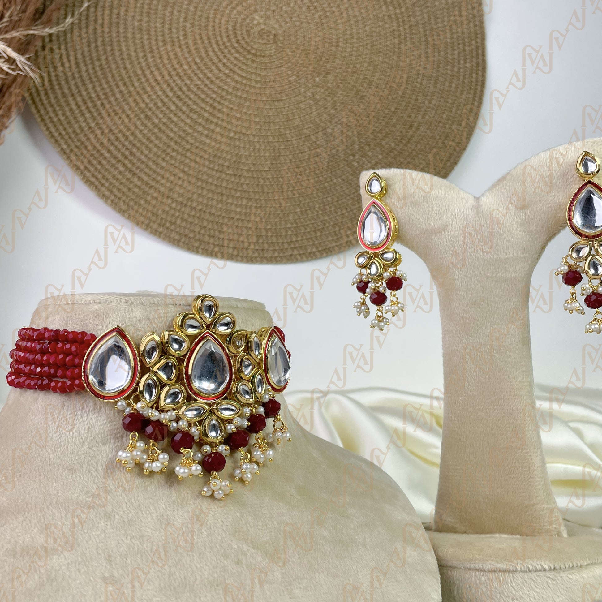 Majestic Bloom Kundan Choker Set