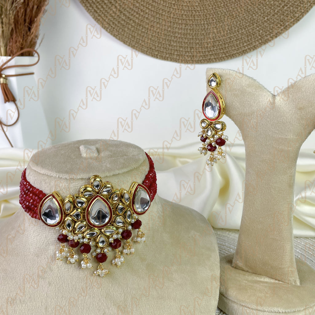 Majestic Bloom Kundan Choker Set