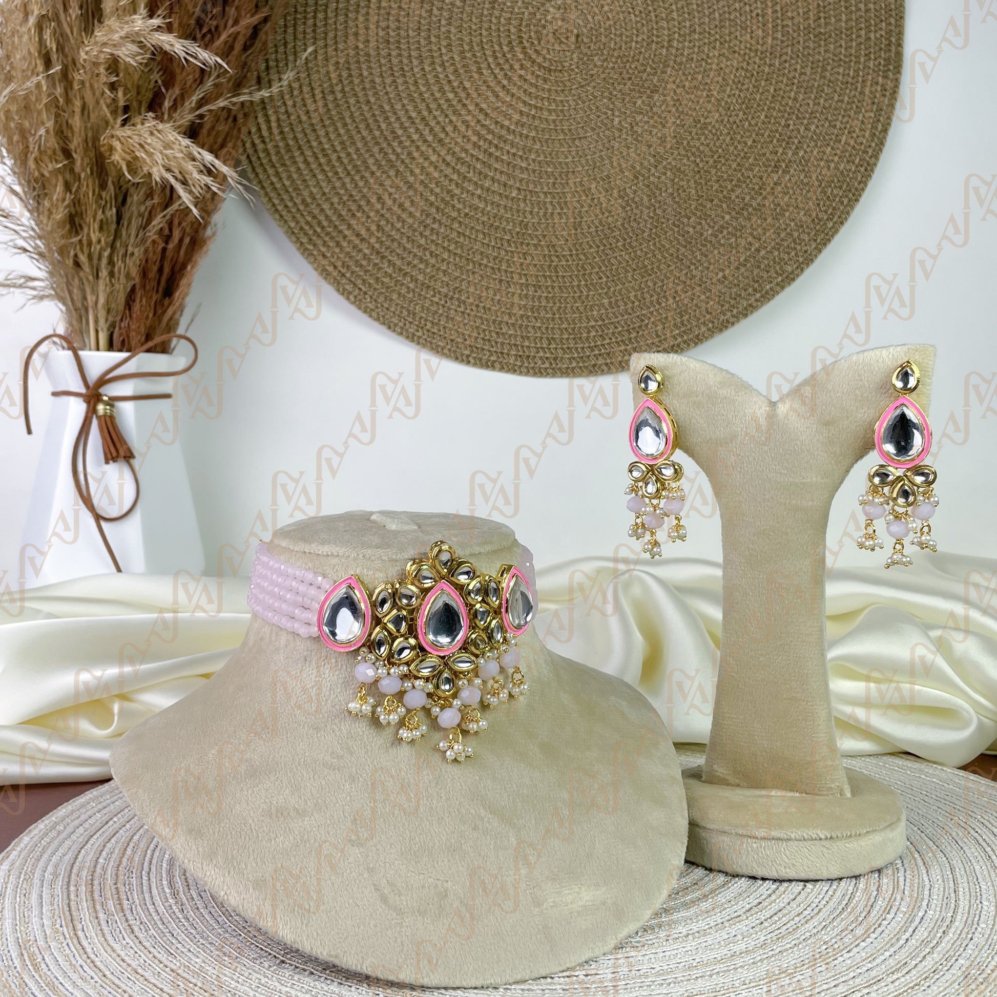 Majestic Bloom Kundan Choker Set