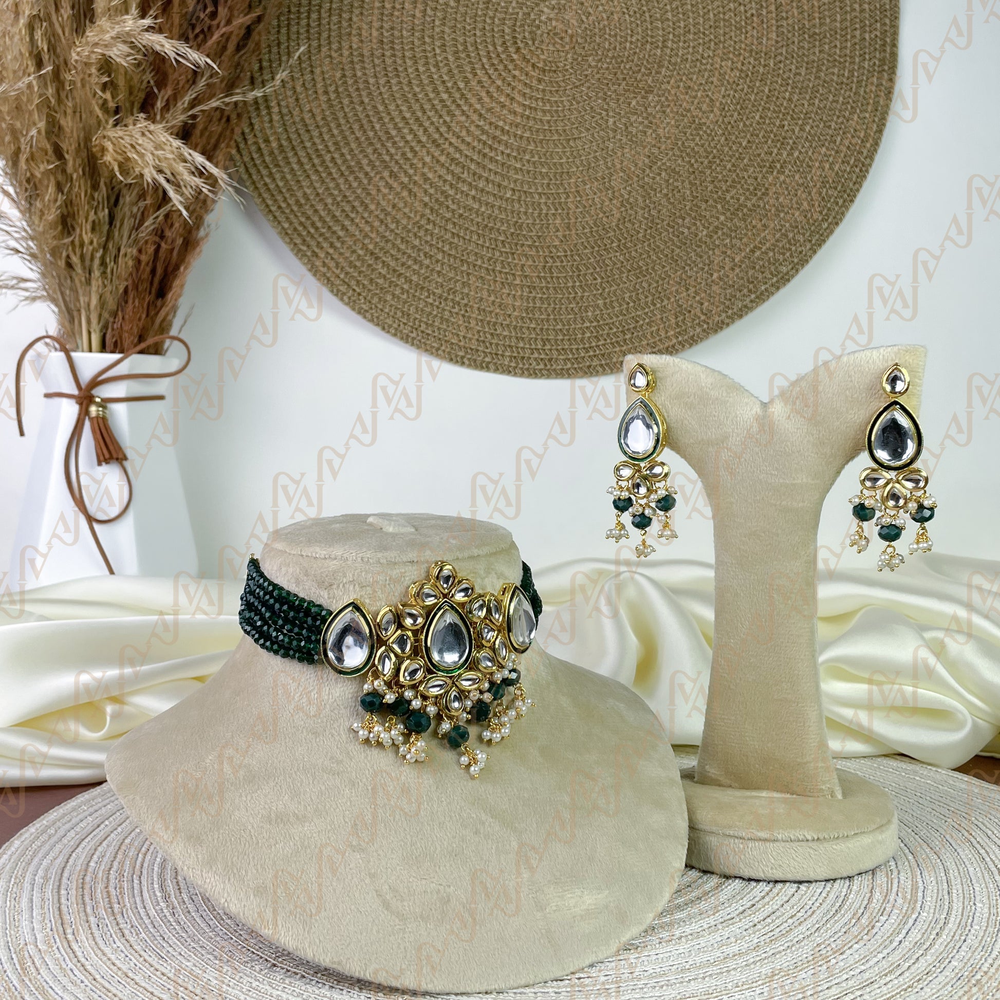 Majestic Bloom Kundan Choker Set