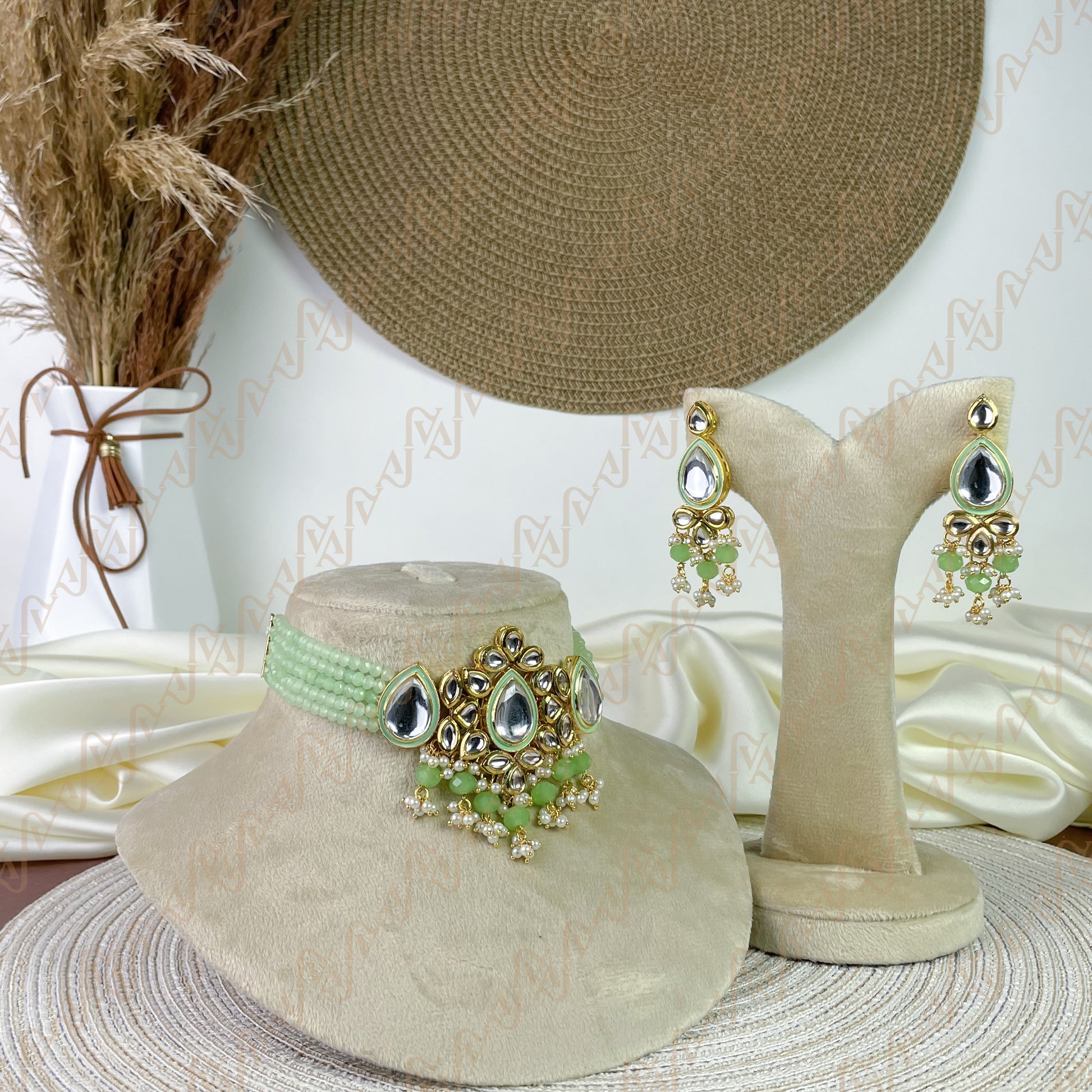 Majestic Bloom Kundan Choker Set