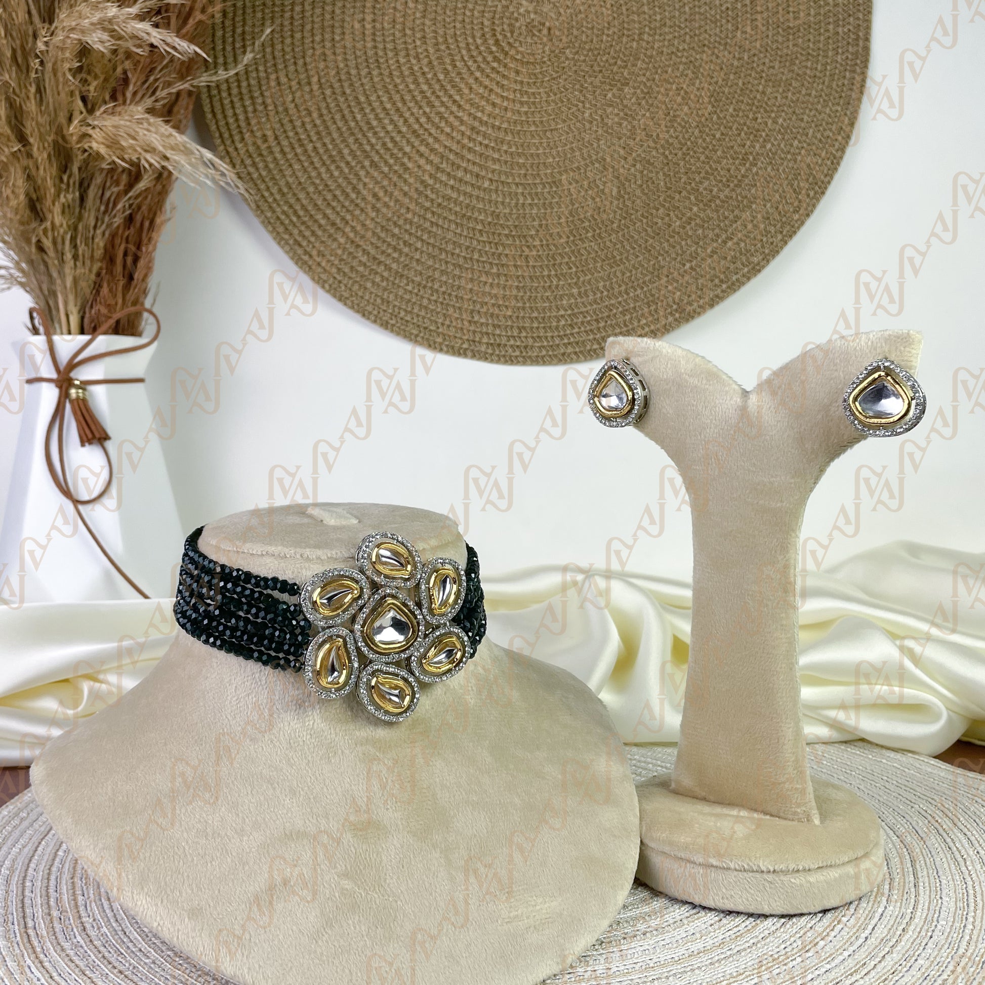 Pearl Blossom Kundan Choker