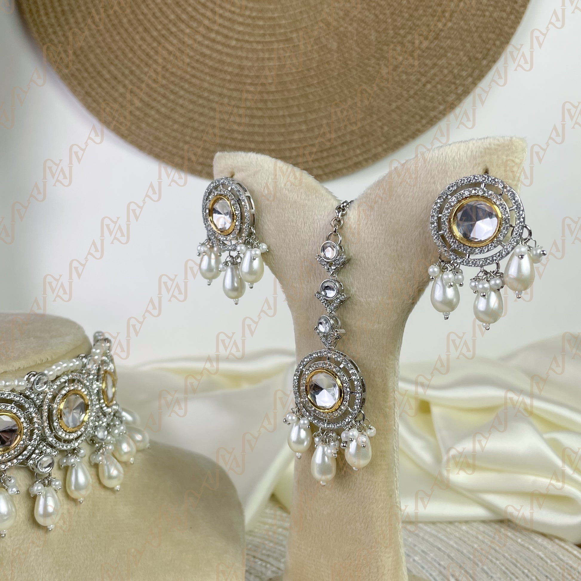 Regal Drops Kundan Choker Set