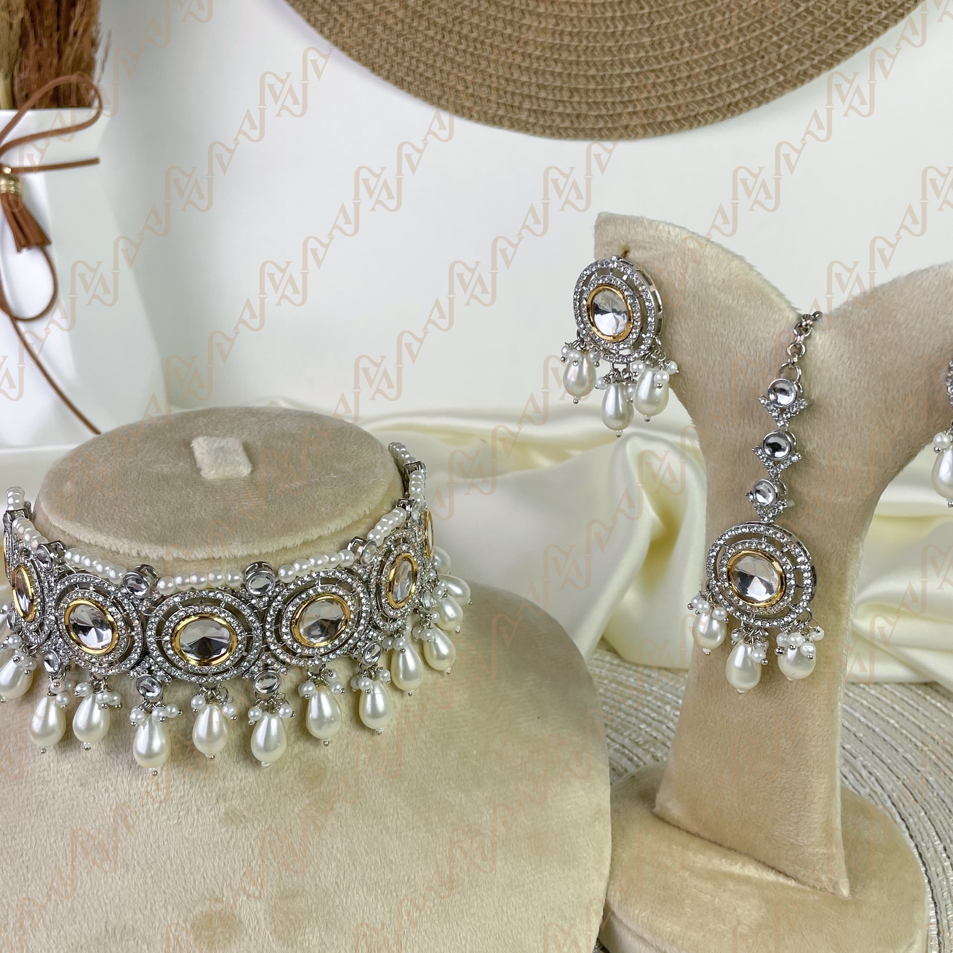 Regal Drops Kundan Choker Set