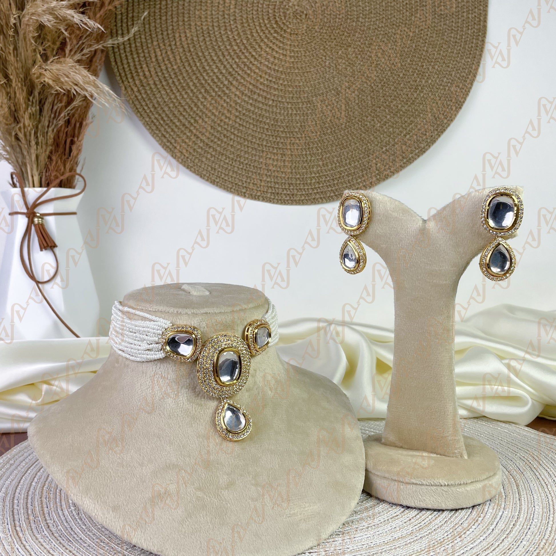 Golden Shine Kundan Choker Set