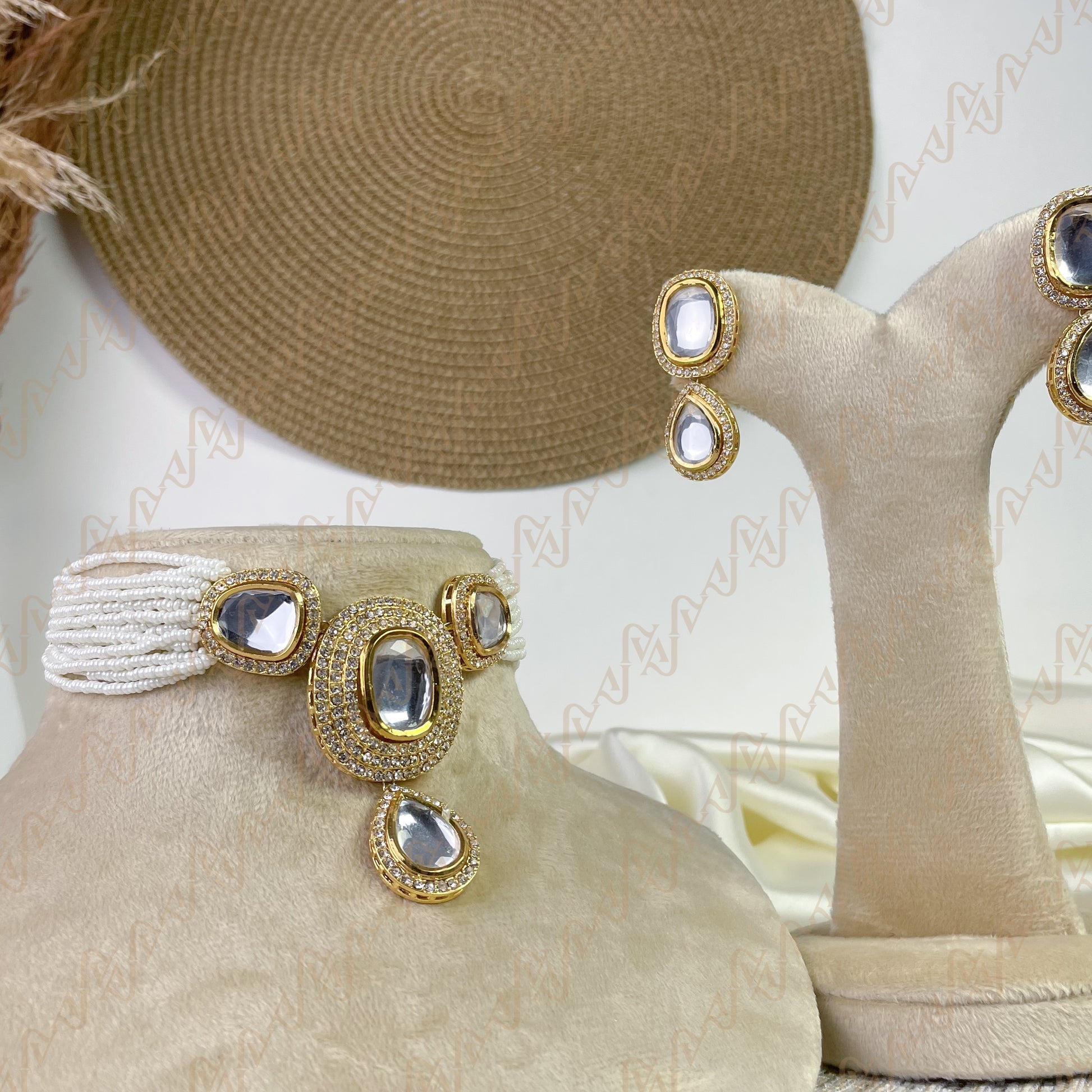 Golden Shine Kundan Choker Set