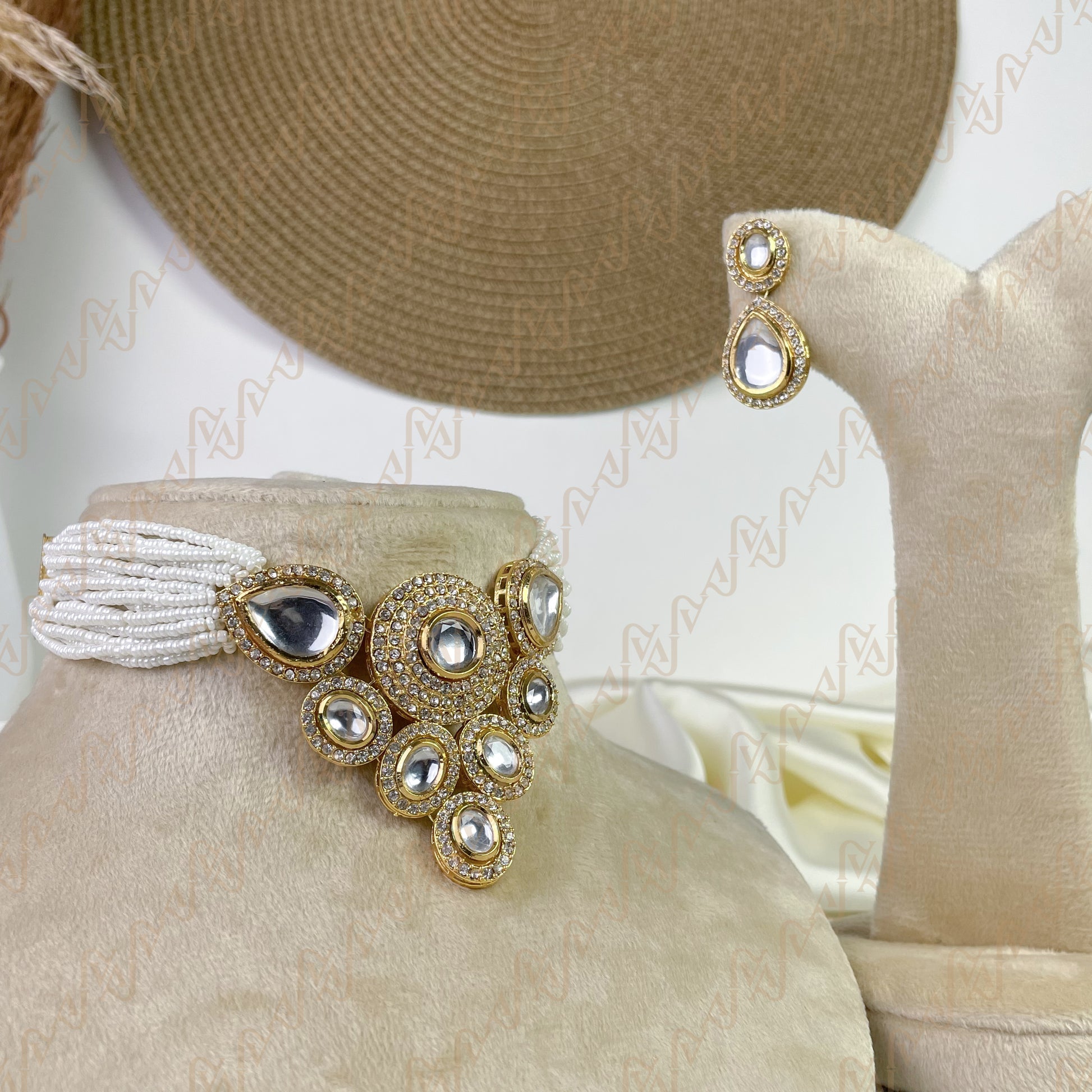 Majestic Gleam Kundan Choker Set