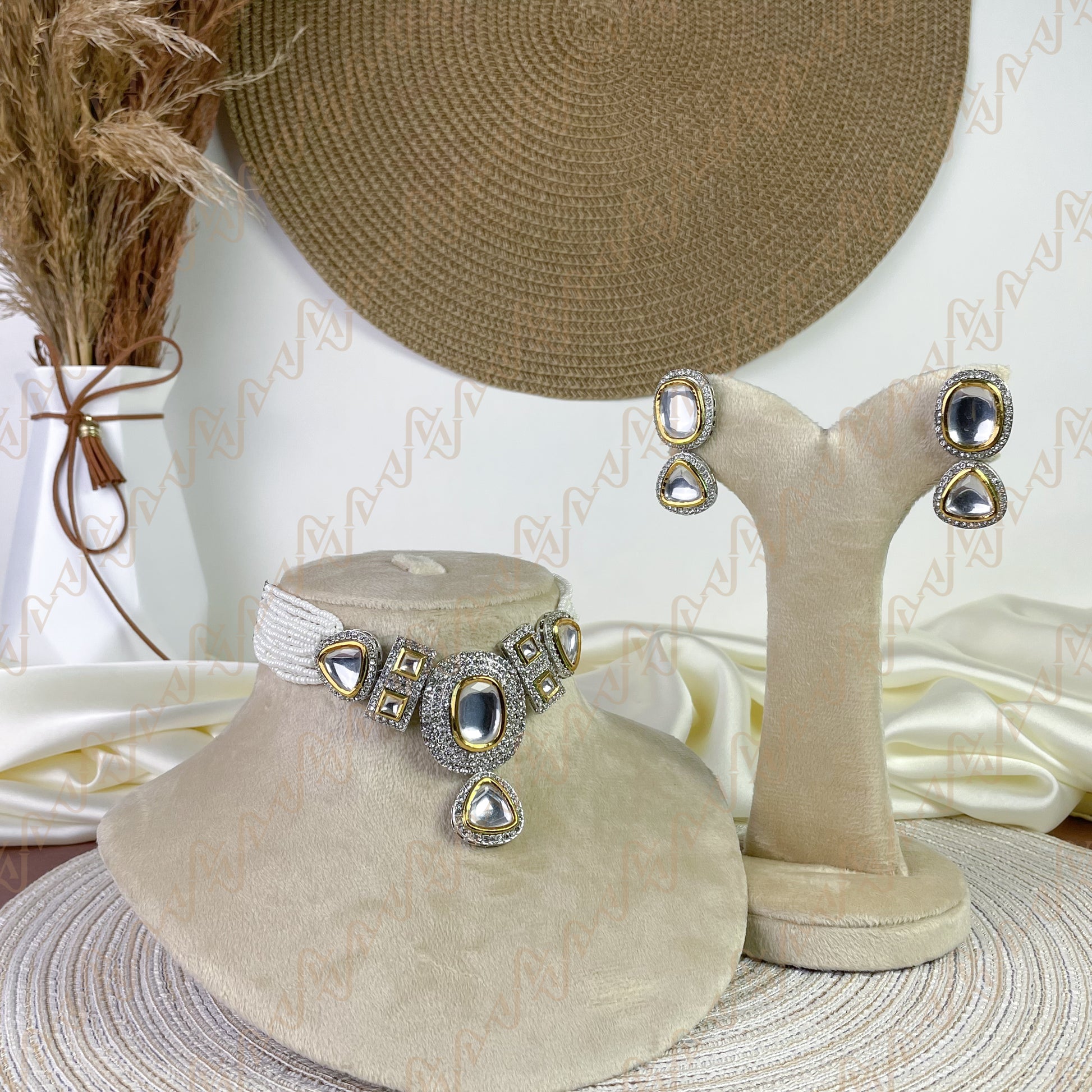 Classic Glow Kundan Choker Set