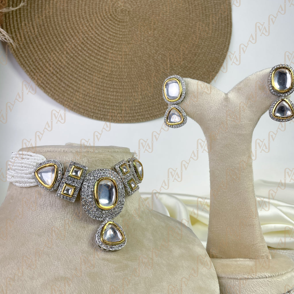 Classic Glow Kundan Choker Set