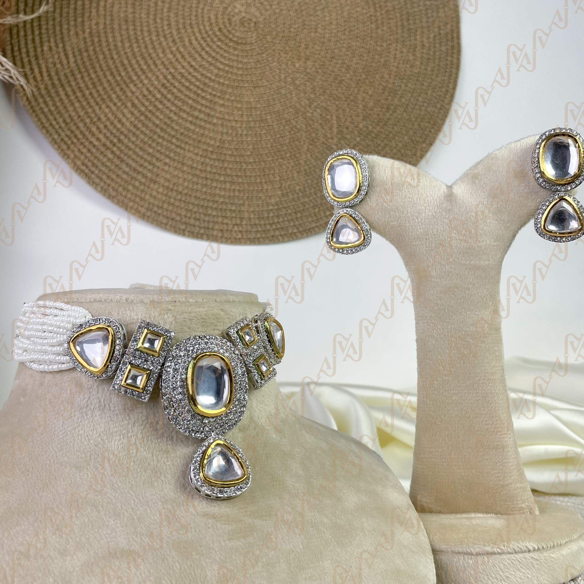 Classic Glow Kundan Choker Set