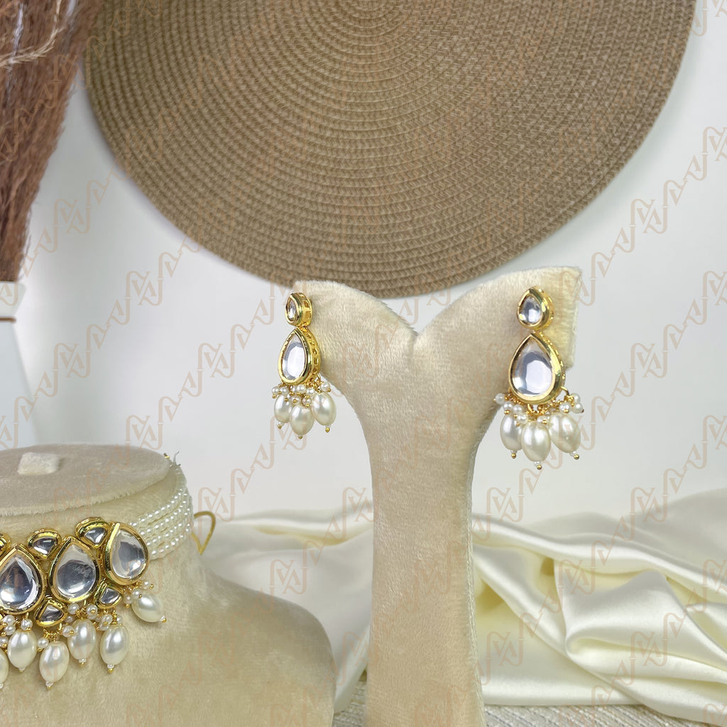 Sparkle Drop Kundan Choker Set