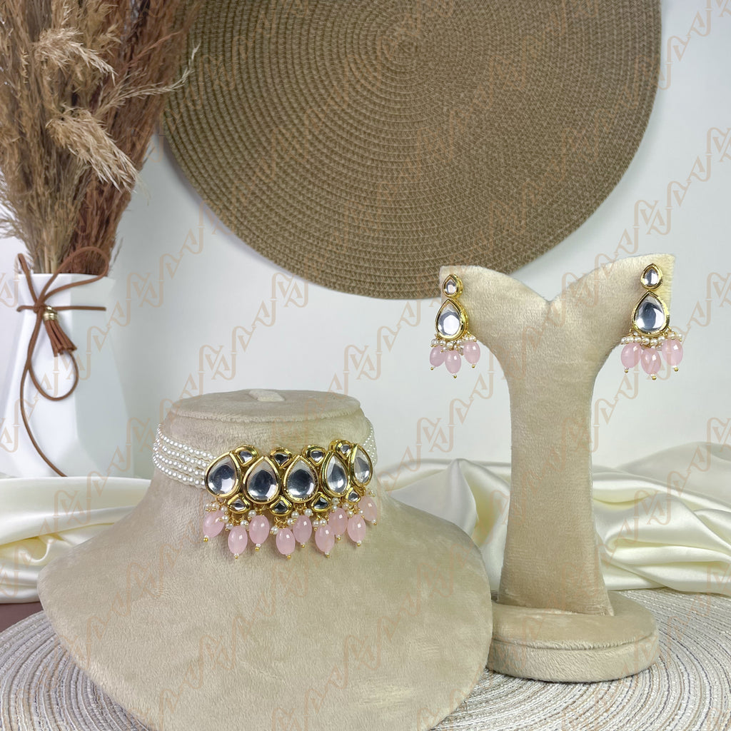 Sparkle Drop Kundan Choker Set