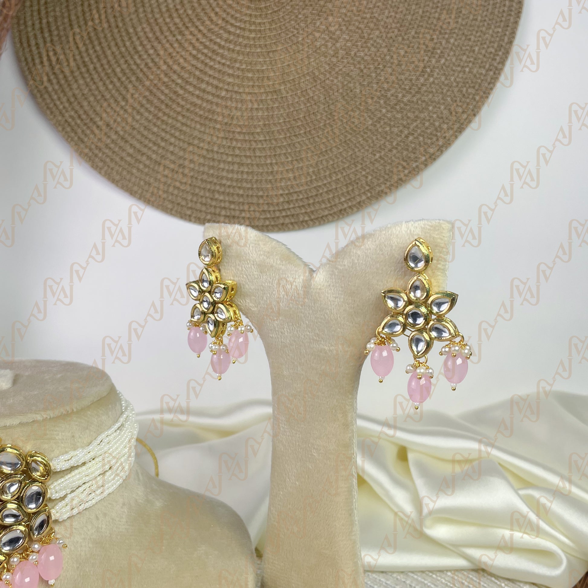 Meenakari Charm Kundan Choker Set