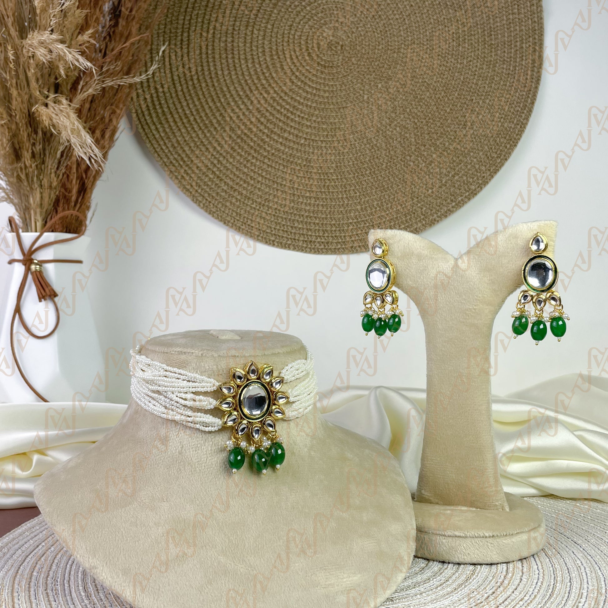 Regal Petal Kundan Choker Set