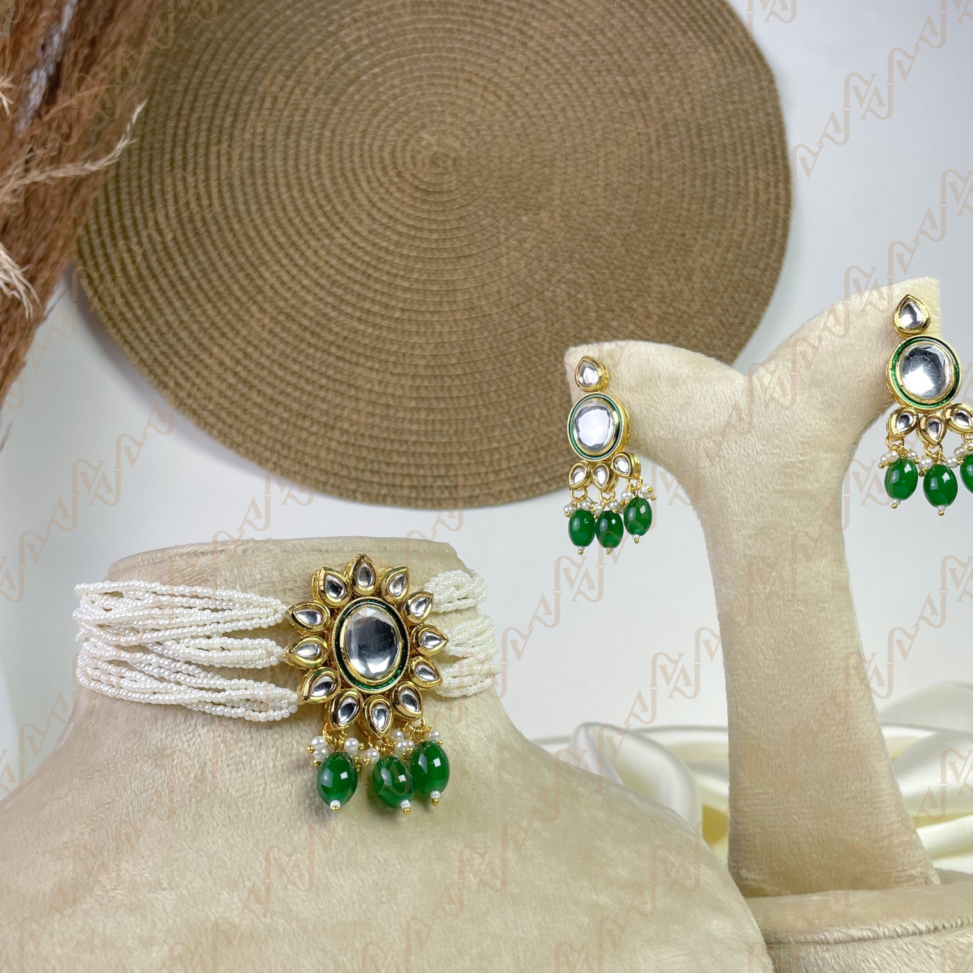 Regal Petal Kundan Choker Set