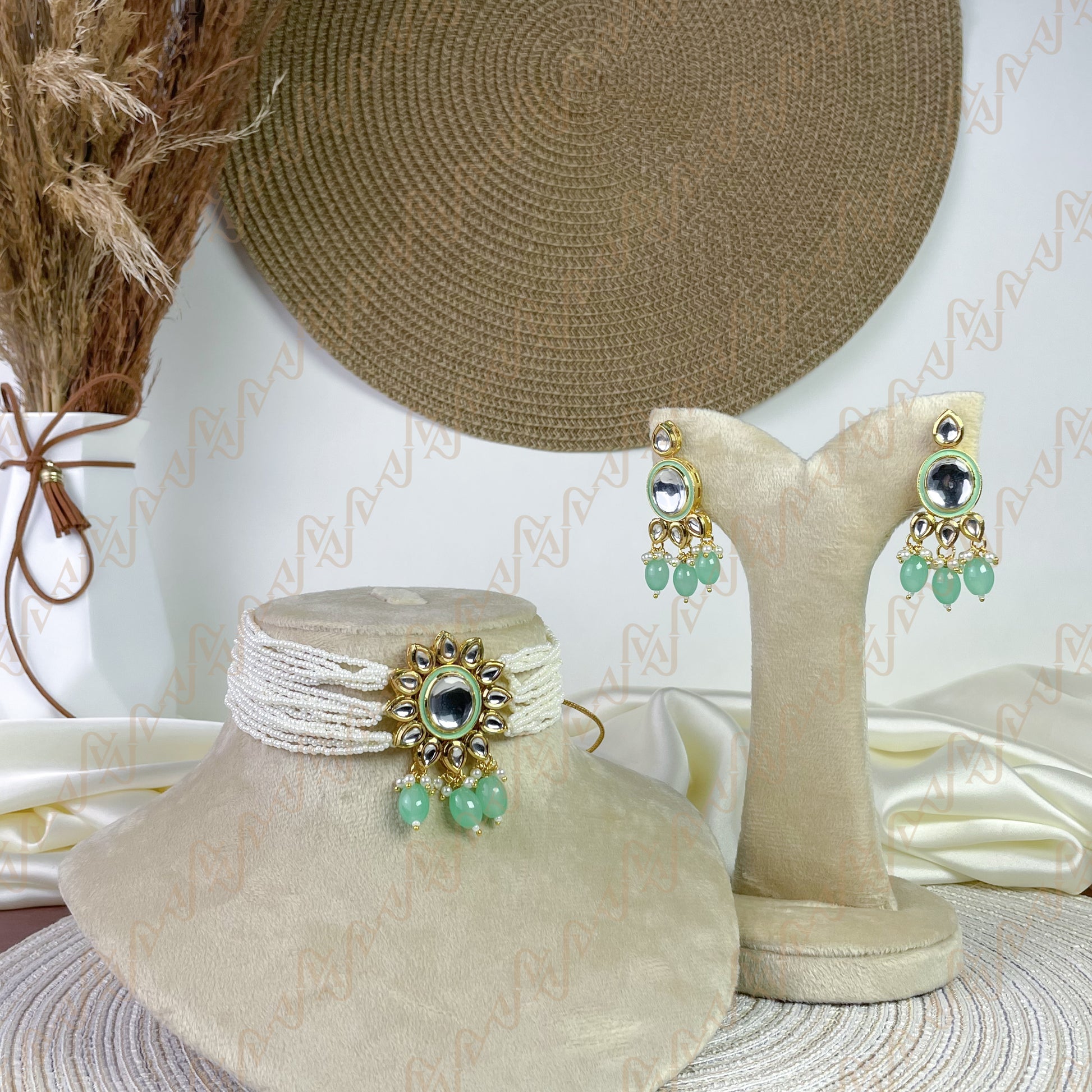 Regal Petal Kundan Choker Set