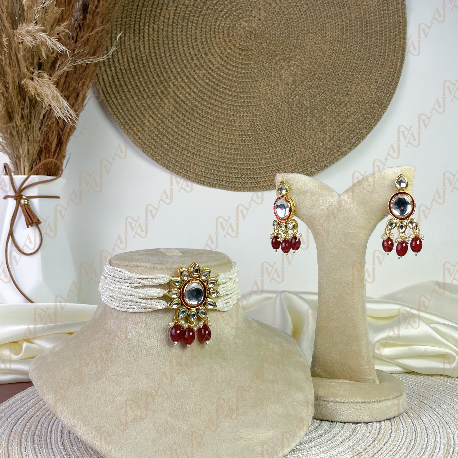 Regal Petal Kundan Choker Set