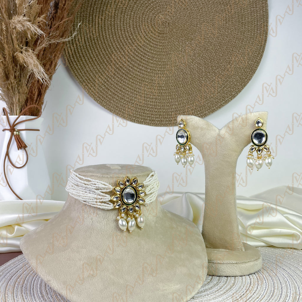 Regal Petal Kundan Choker Set