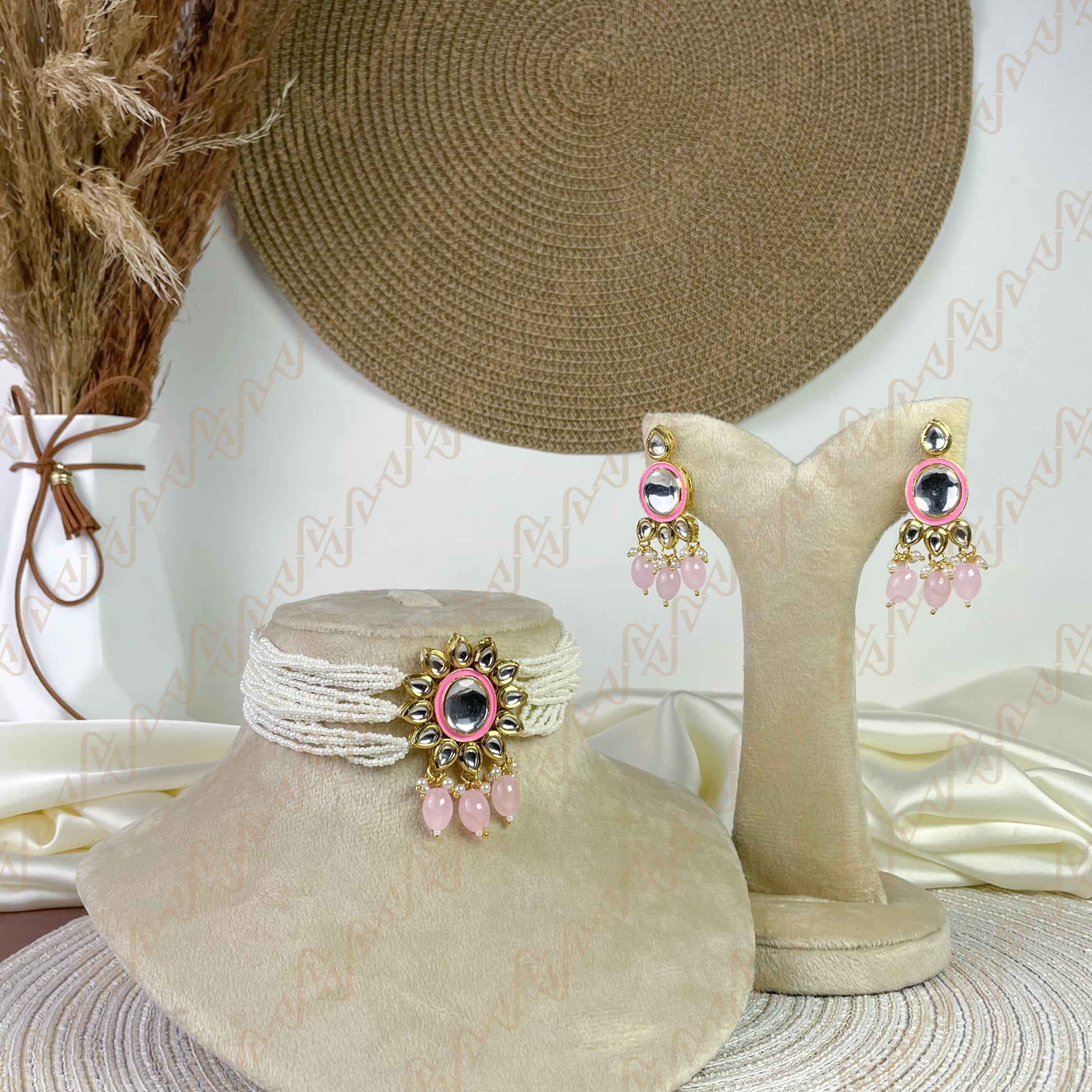 Regal Petal Kundan Choker Set