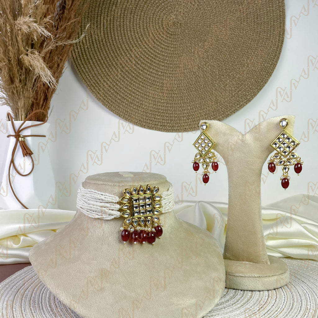 Blossom Shine Kundan Choker Set