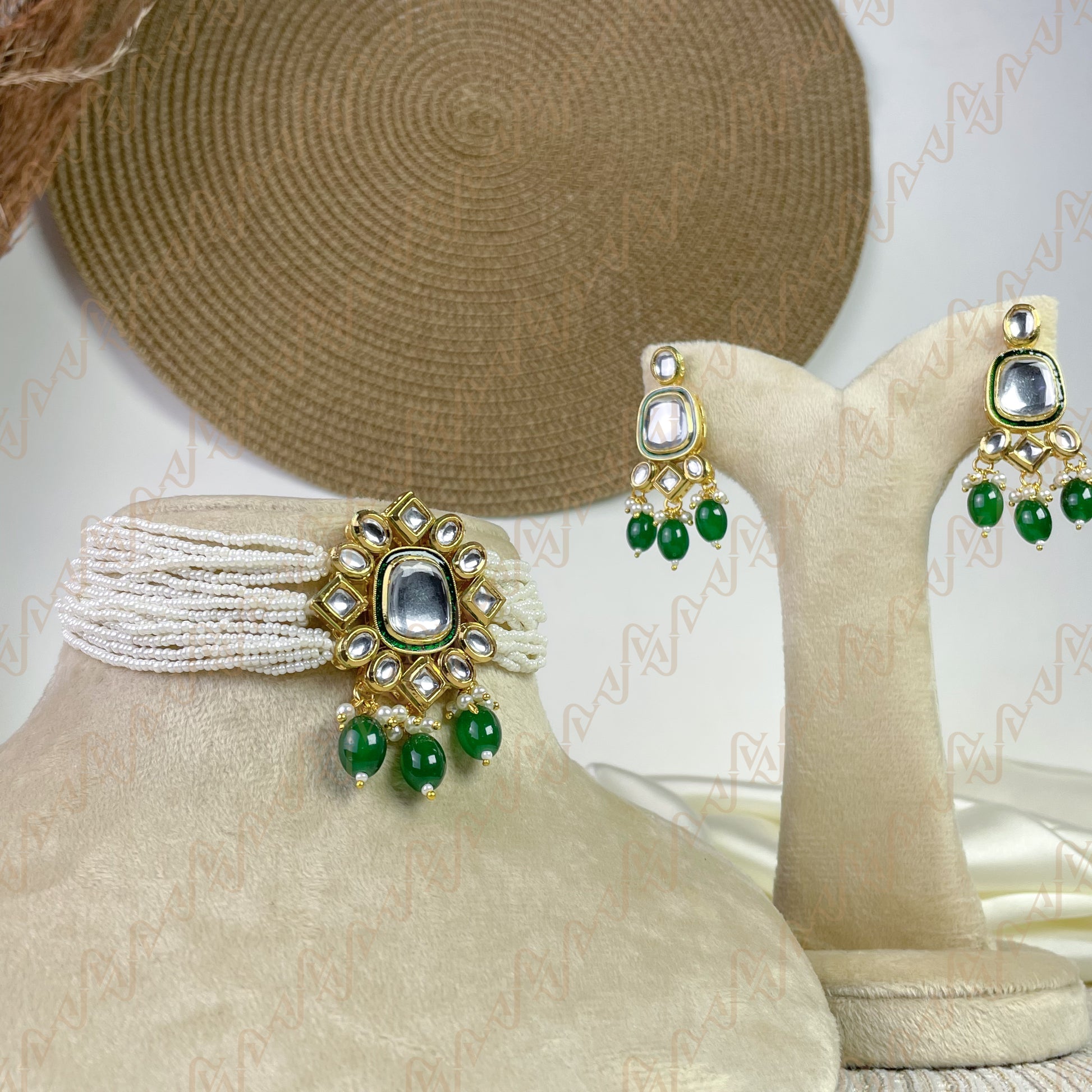 Grace Bloom Kundan Choker Set