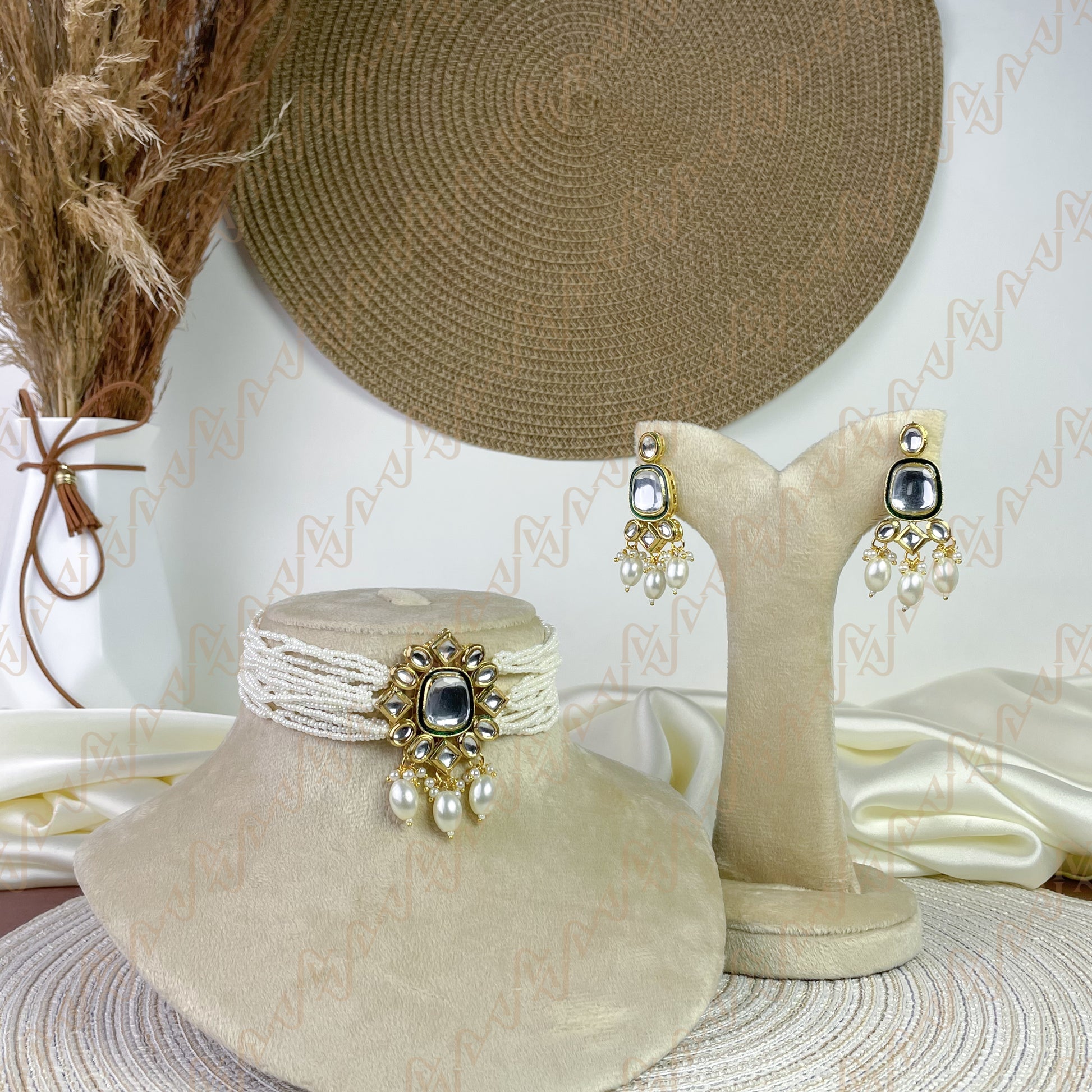 Grace Bloom Kundan Choker Set