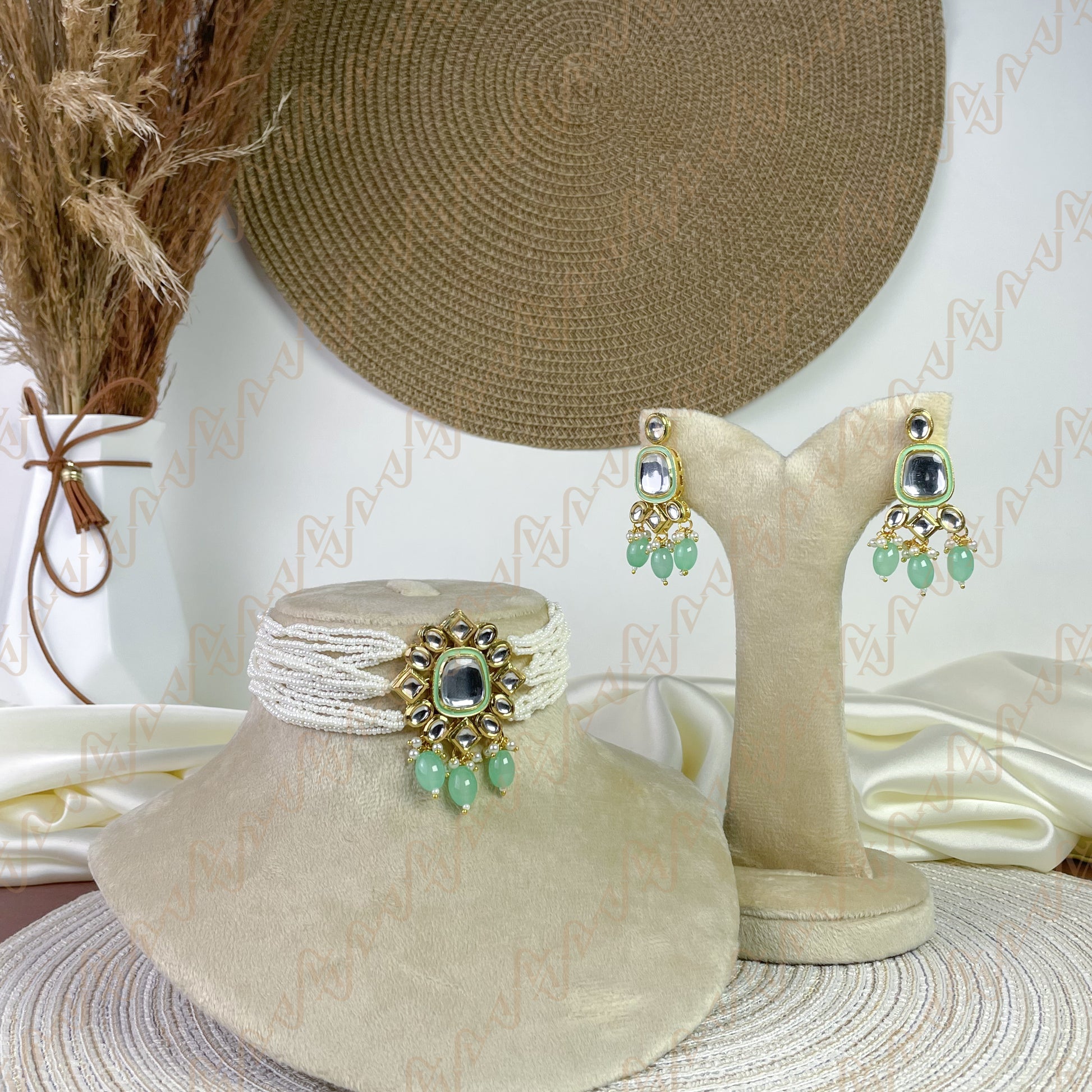 Grace Bloom Kundan Choker Set