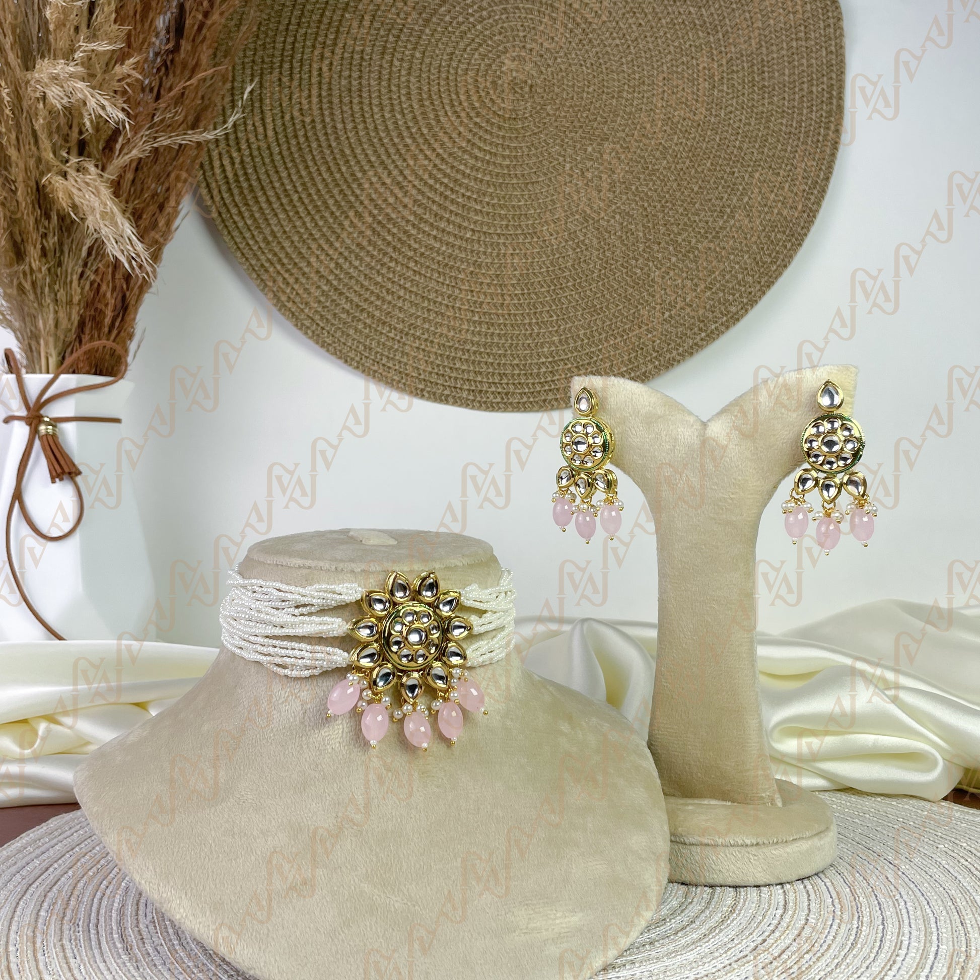 Golden Bloom Kundan Choker Set