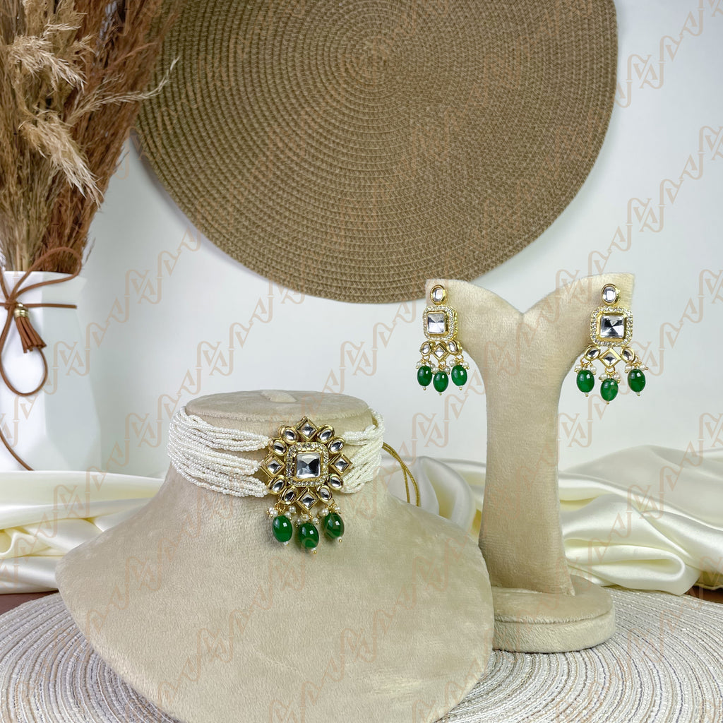 Blossom Crown Kundan Choker Set