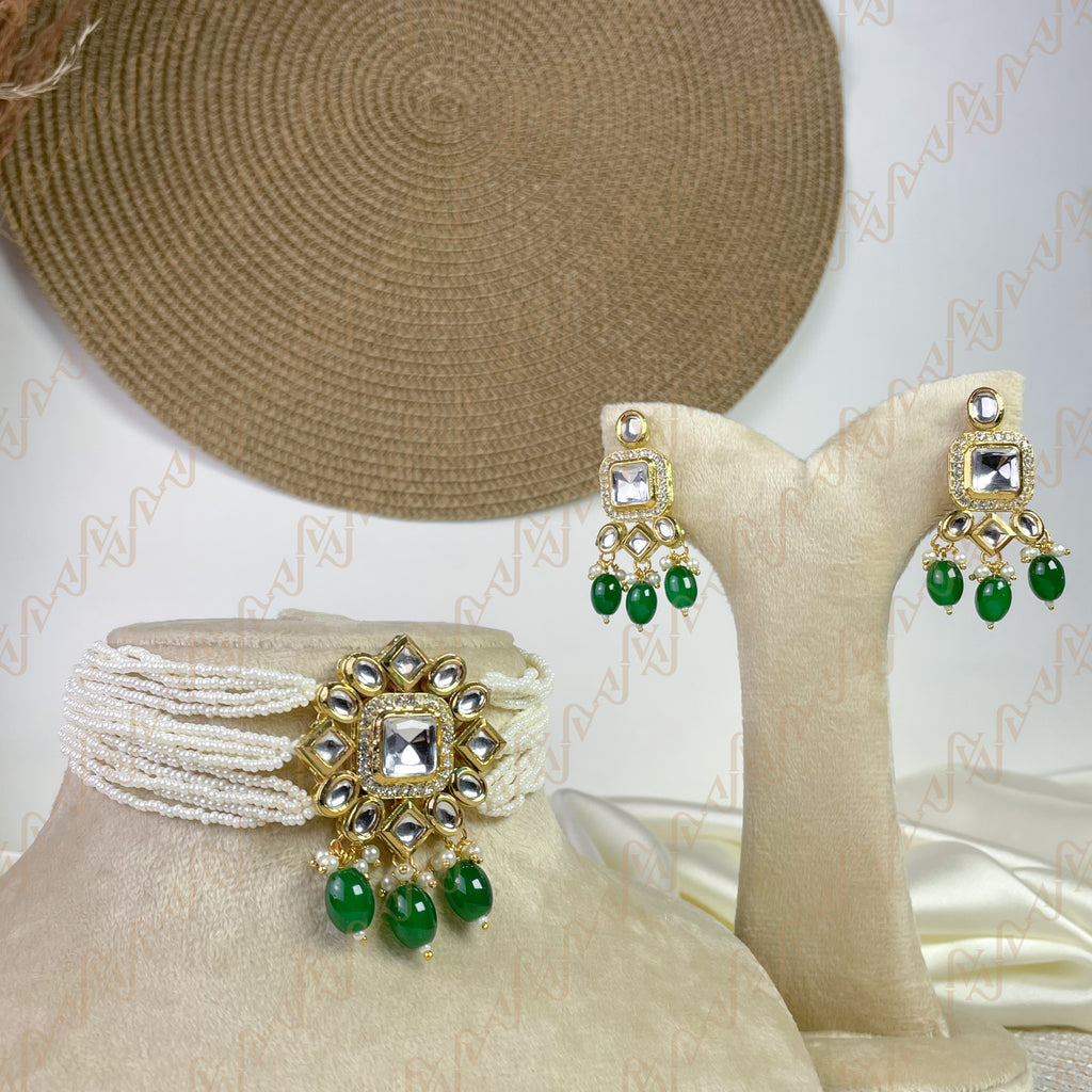 Blossom Crown Kundan Choker Set