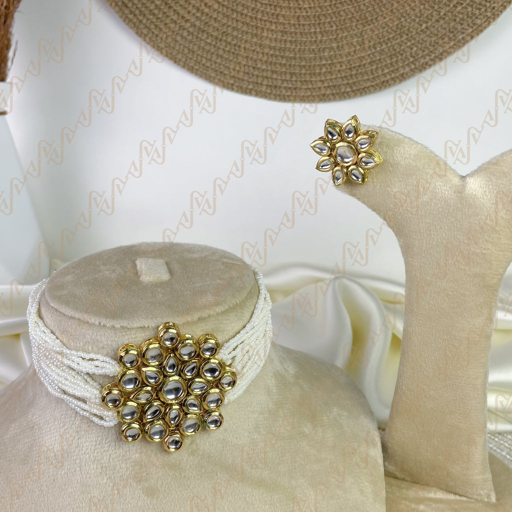 Pearl Empress Kundan Choker Set
