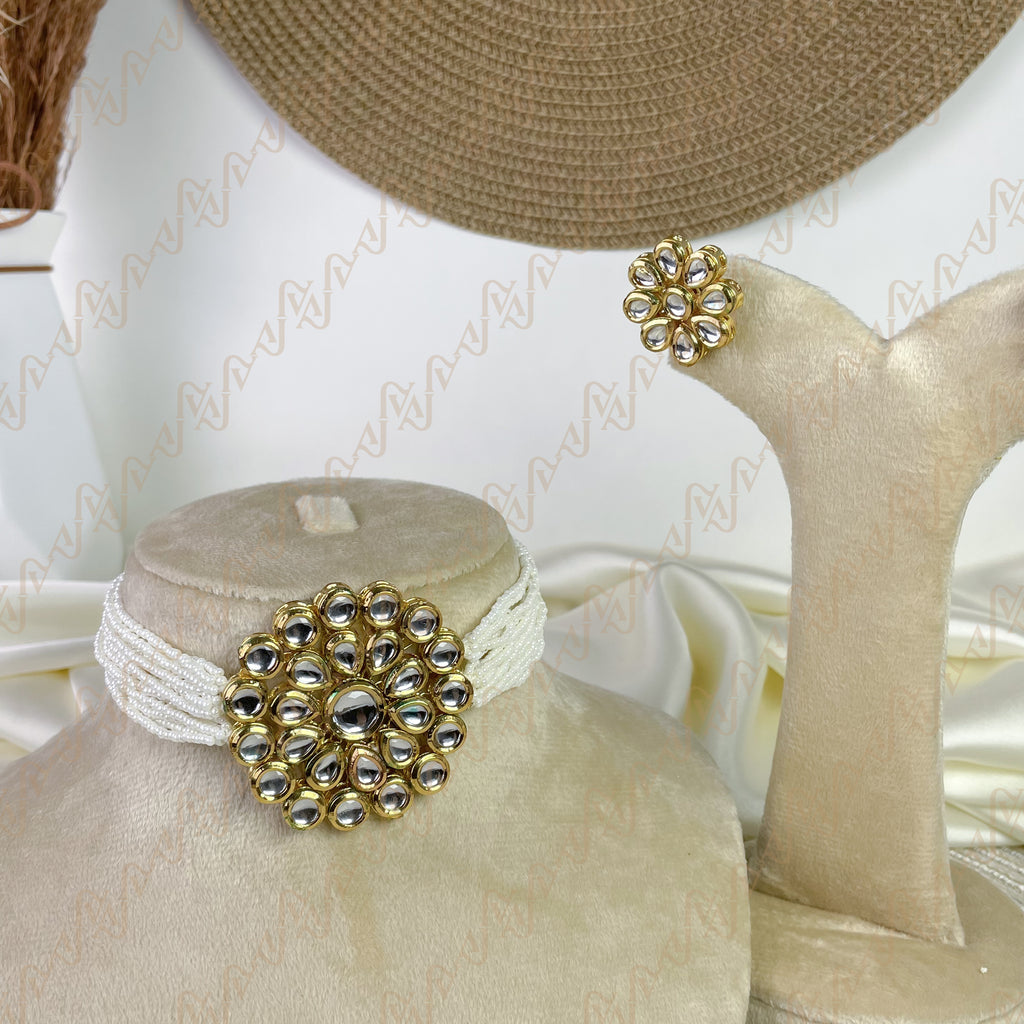 Dazzle Bloom Kundan Choker Set