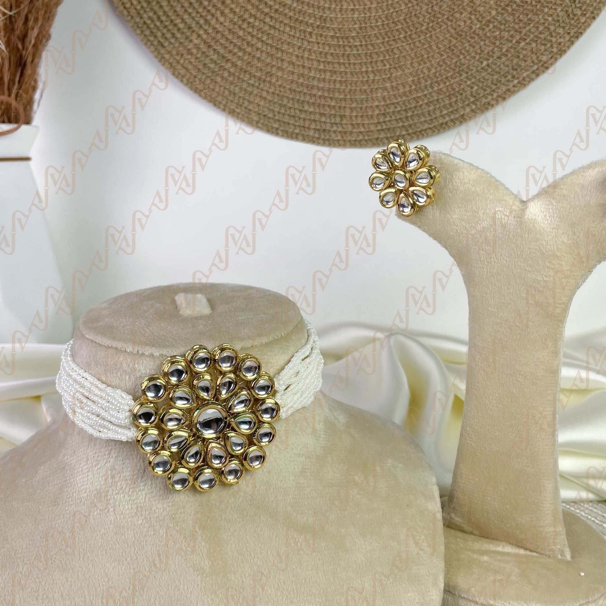 Dazzle Bloom Kundan Choker Set