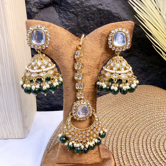 EMERALD GLOW KUNDAN