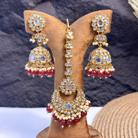GARNET BLOSSOM KUNDAN