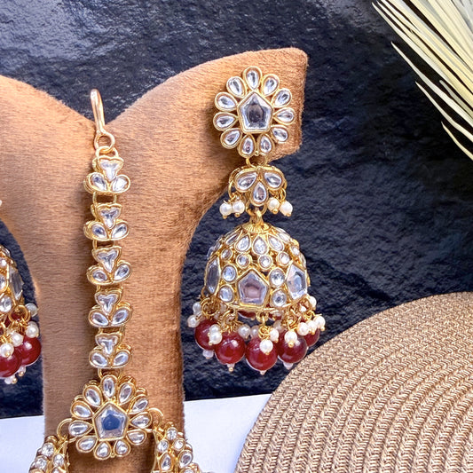GARNET BLOSSOM KUNDAN