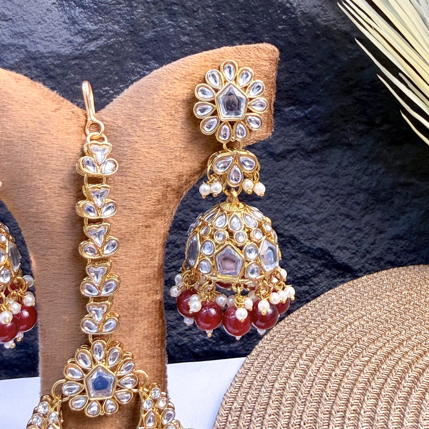 GARNET BLOSSOM KUNDAN