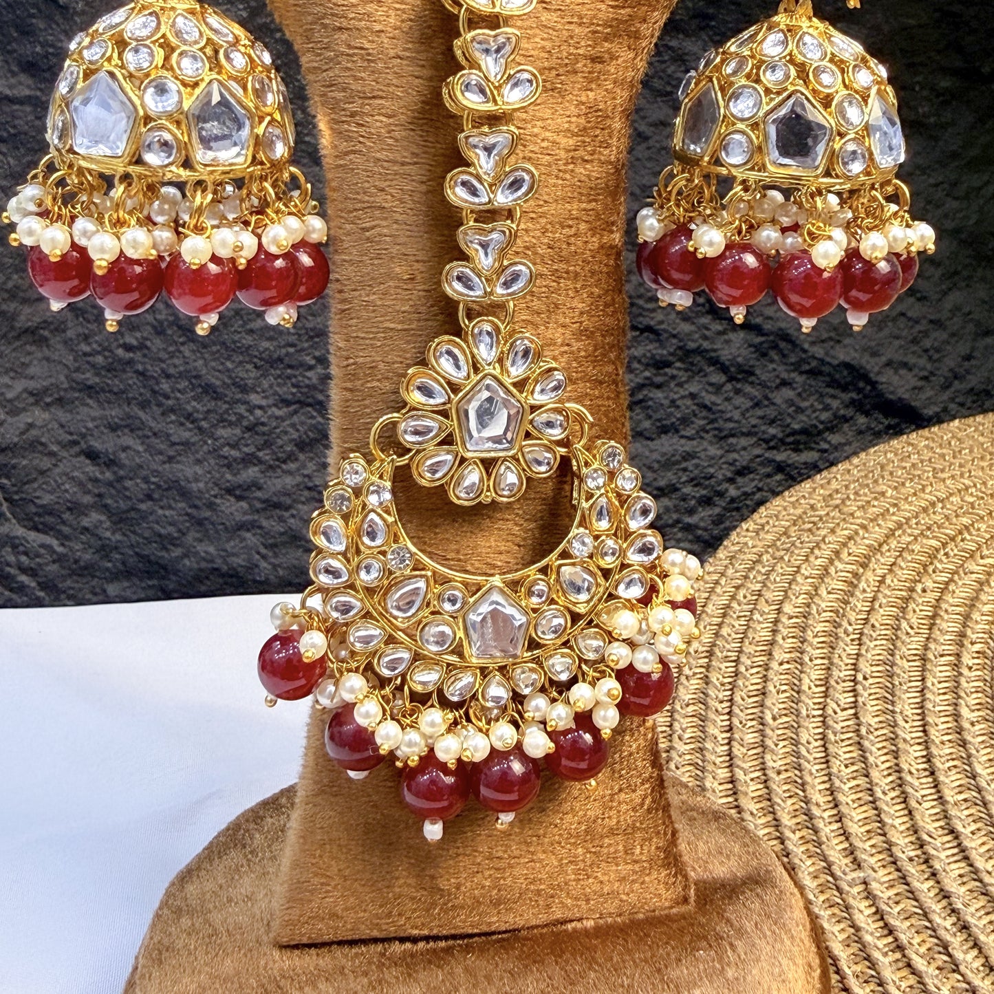 GARNET BLOSSOM KUNDAN