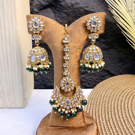 EMERALD PETAL KUNDAN