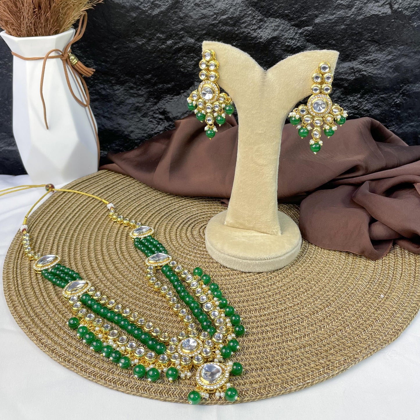 VERDANT TRIPLE EMERALD LUXE MALA