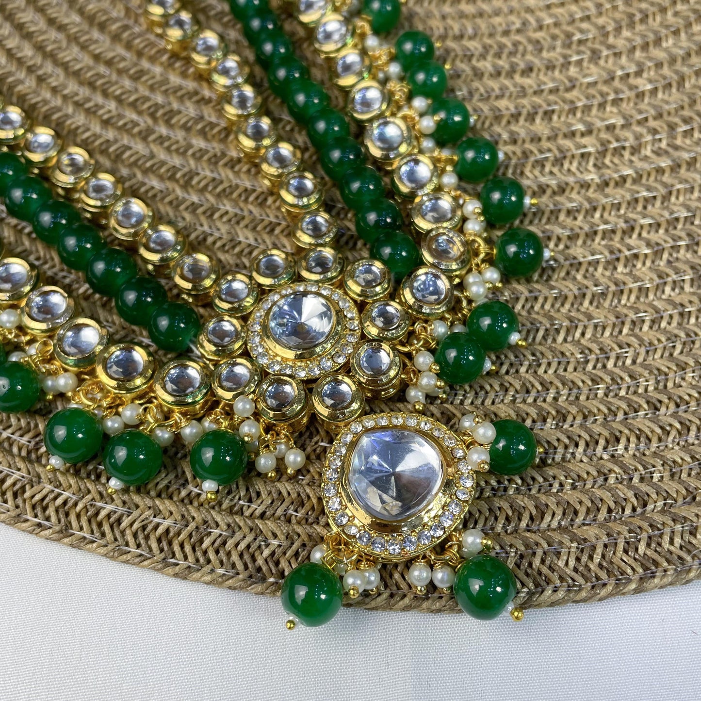 VERDANT TRIPLE EMERALD LUXE MALA