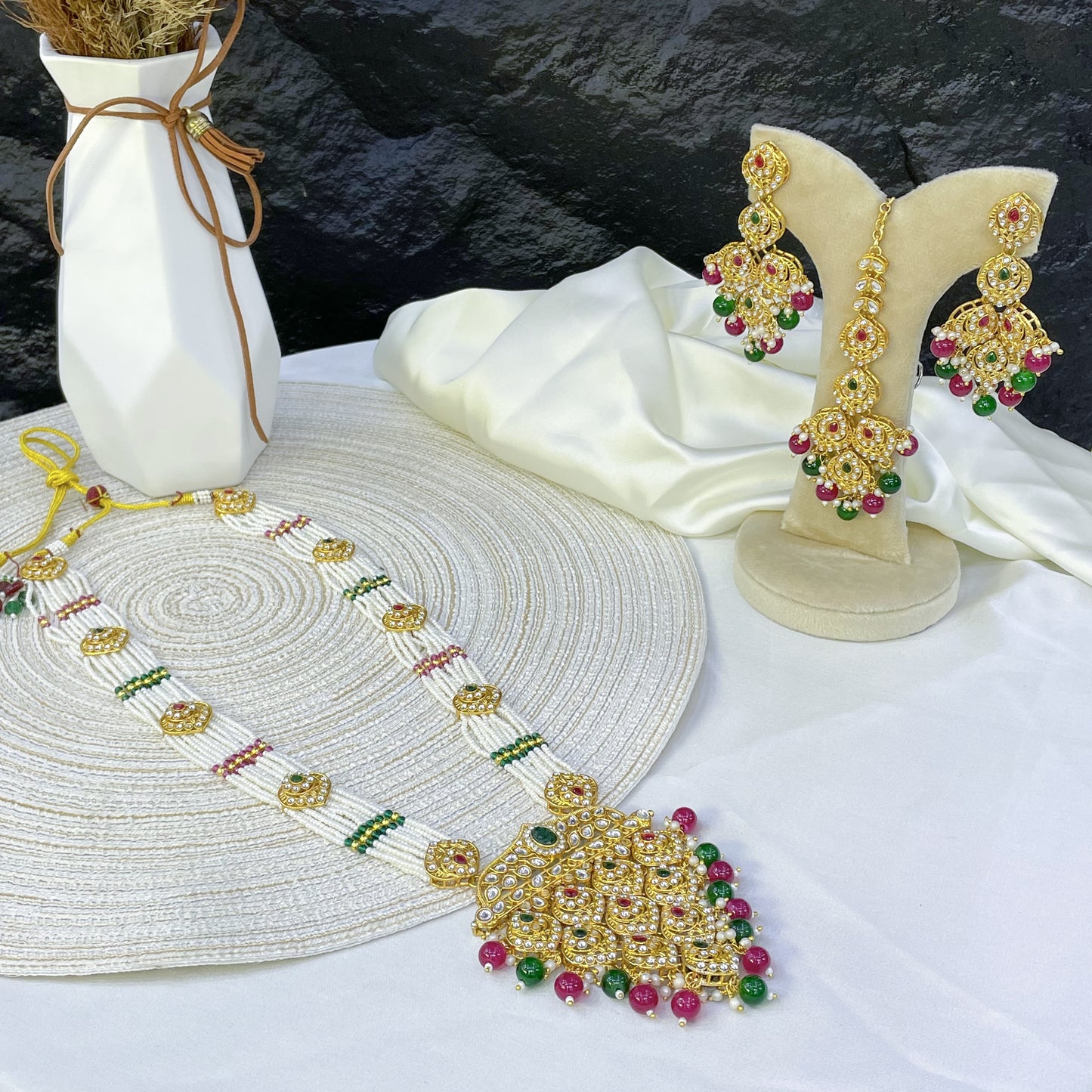 ROYAL MULTI TINT RAJWARI MALA