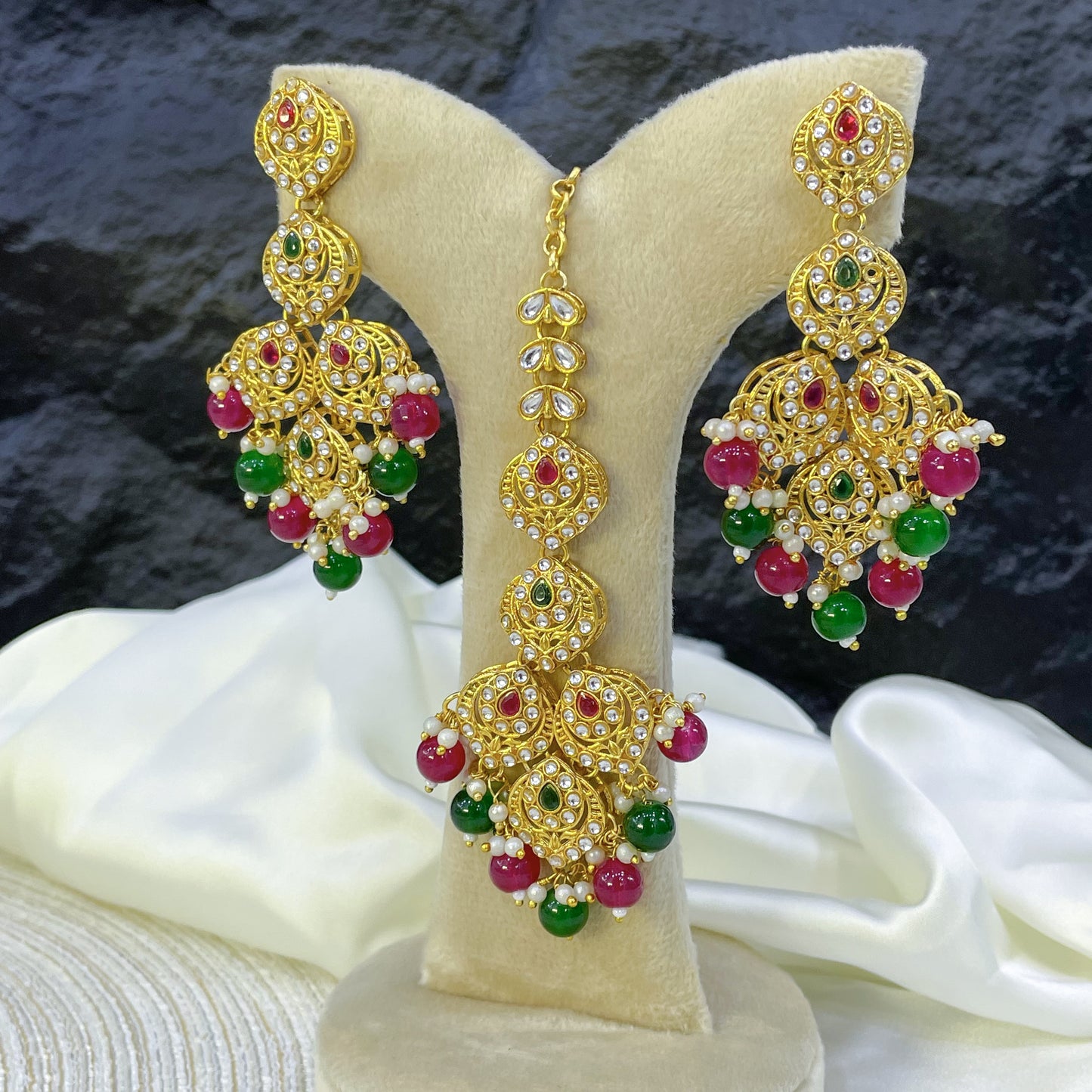 ROYAL MULTI TINT RAJWARI MALA