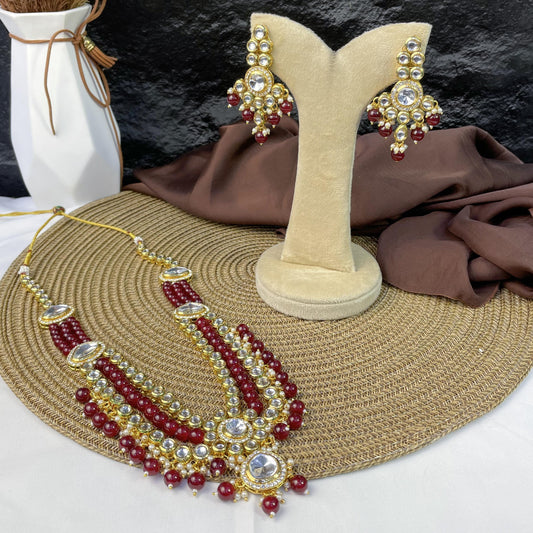 CRIMSON TRIPLE ROYAL HARAM MALA