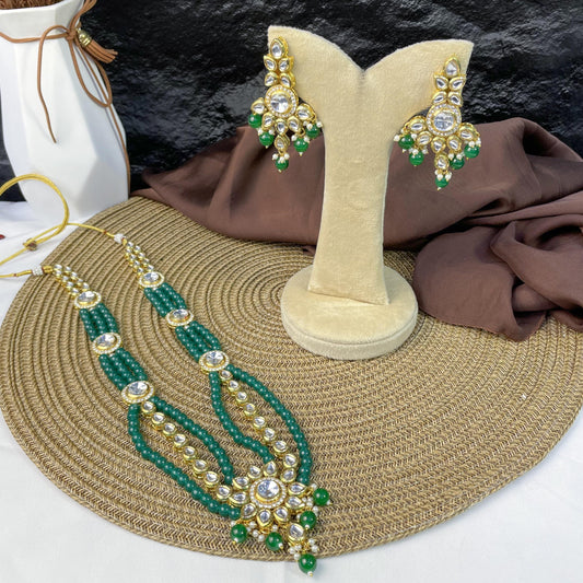 JADE GARDEN KUNDAN DROP MALA