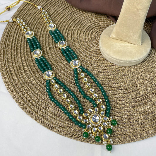 JADE GARDEN KUNDAN DROP MALA