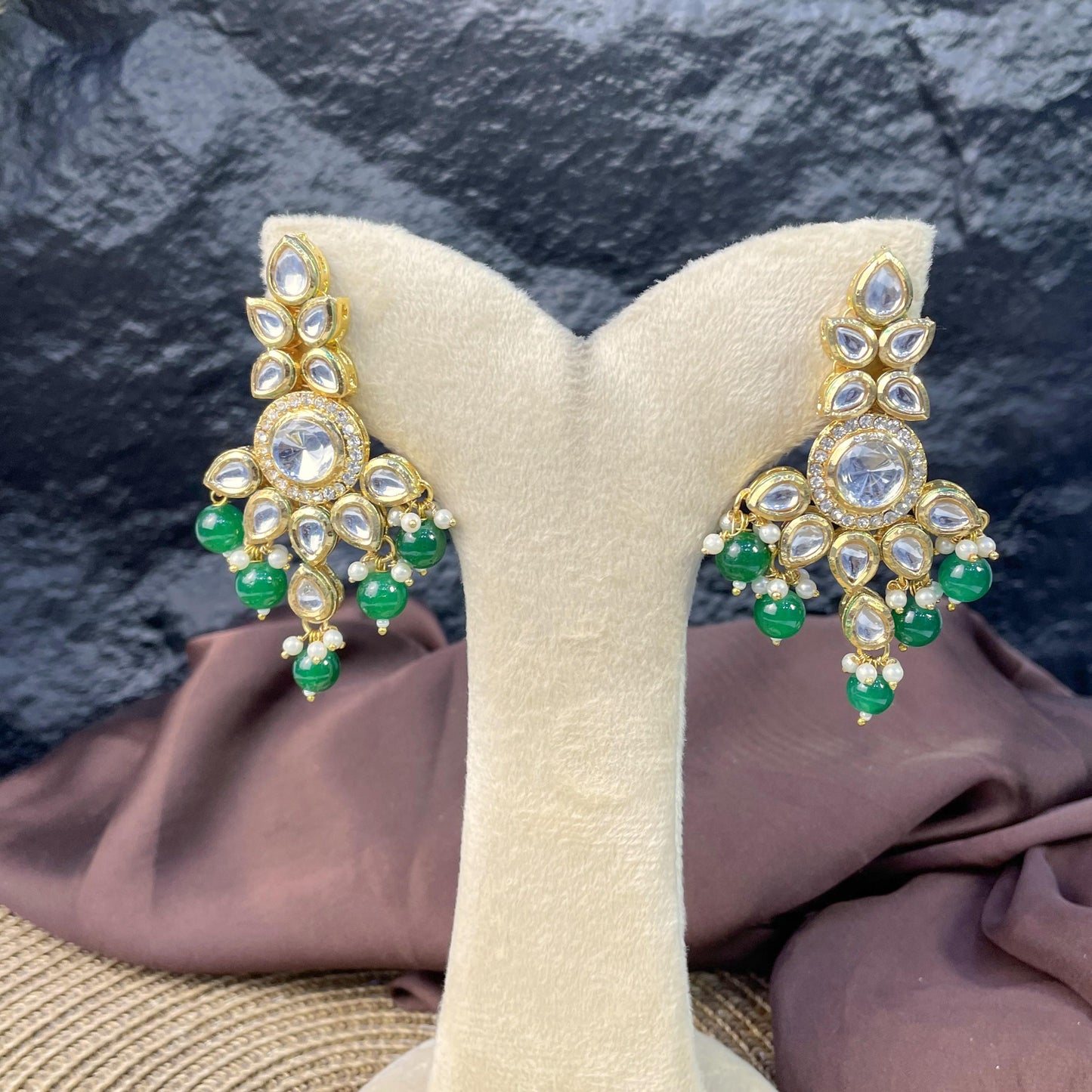 JADE GARDEN KUNDAN DROP MALA