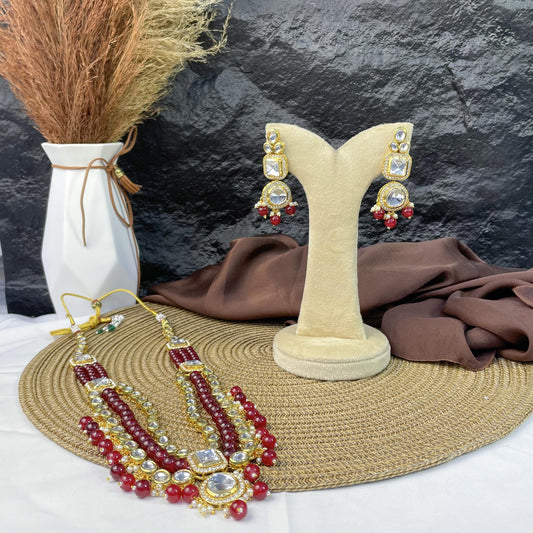 SCARLET BLOCK REGALIA MALA