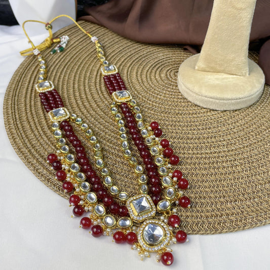 SCARLET BLOCK REGALIA MALA